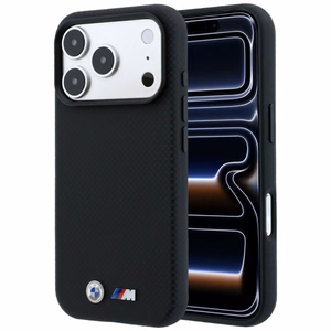 BMW M Quadrille Kevlar metalllogoga MagSafe-ümbris iPhone 17 Pro Max / 18 Pro Max jaoks, must