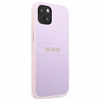 Guess GUHCP13SPSASBPU iPhone 13 mini 5,4 "lilla / lilla Saffiano Hot Stamp & Metal Logo