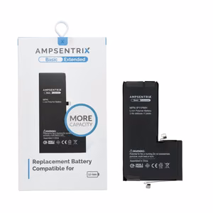 AmpSentrix Basic aku iPhone 11 Pro Max jaoks (suure mahutavusega 4550mAh)