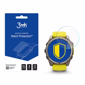 Hübriidklaas 3mk Watch Protection FlexibleGlass jaoks Garmin Fenix ​​8 Solar/Sapphire 51mm