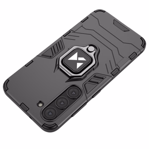 Чехол Wozinsky Ring Armor для Samsung Galaxy S23+ бронированный с магнитным кольцом-держателем чёрный
