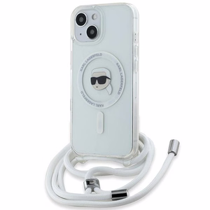 Karl Lagerfeld Crossbody IML Karl Head MagSafe ümbris jaoks iPhone 15 / 14 / 13 - läbipaistev