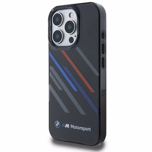 BMW Motosport IML Random Stripes iPhone 16 Pro Max Ümbris - must