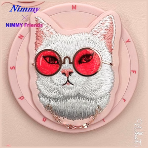 Nimmy Glasses Cool Cat MagSafe Ümbris jaoks iPhone 16 - Roosa