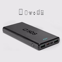 Powerbank SBS TTBB10000FASTPD20K 10000 mAh 20W koos Power Delivery'iga - must