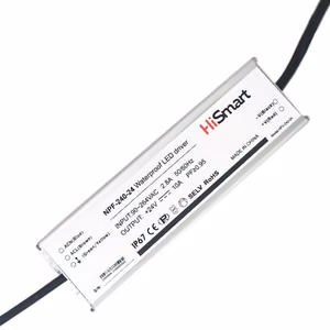 HiSmart NPF-240-24 veekindel LED-toiteplokk, 24 V / 10 A (240 W), IP67