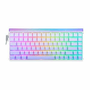 HERO84 HE White+Purple+Gradient+LIGHT JadeKing RGB AULA gasket klaviatuur