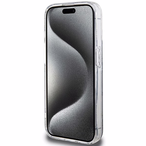 Guess IML GCube MagSafe ümbris jaoks iPhone 15 Pro - must