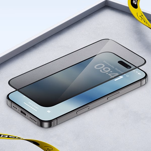 Benks Karastatud klaas Ultra Shield Privacy (FK66) jaoks Iphone 16 Pro Max must (Thin Edge)