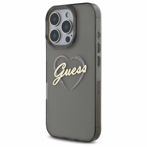 Guess IML Heart Ümbris jaoks iPhone 16 Pro Max - must