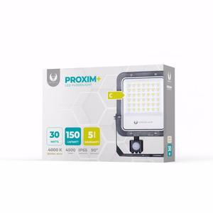LED-prožektor PROXIM+ 30W 4000K 4500lm PIR 230V IP65 Forever Light 150lm/W, 5-aastane garantii