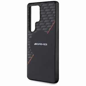 AMG Double Layer Rhombs MagSafe Ümbris jaoks Samsung Galaxy S25 Ultra - must/punane