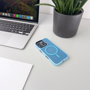 Magnetic Collection MagSafe ümbris jaoks iPhone 16 Plus - light sinine