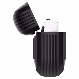 Чехол Spigen Rugged Armor для AirPods 4 - чёрный