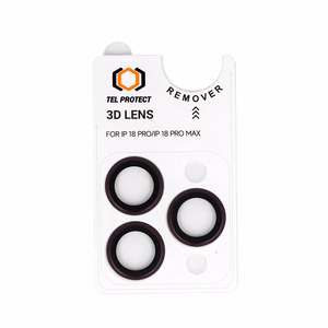 Tel Protect 3D Lens veinipunased karastatud kaitseklaasid Apple iPhone 18 Pro / 18 Pro Max kaameraläätsedele (3 tk)