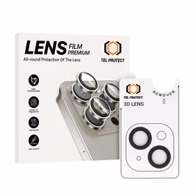 Tempered glass Tel Protect 3D Lens on camera jaoks Iphone 14/14 Plus/16e must (lens 2 pieces)