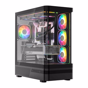 MODECOM Volcano AQ100 ARGB kesktornkorpus, must