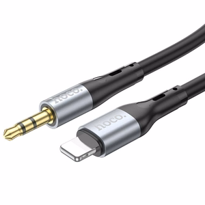 AUX kaabel Jack 3,5 mm Lightning Hoco 1 m UPA22 must