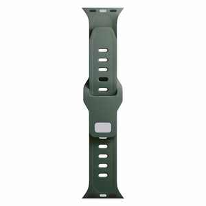 3mk silikoonrihm Apple Watchile, 38/40/41/42 mm, tumeroheline, väike suurus