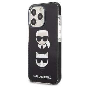 Karl Lagerfeld Karl&Choupette Head чехол для iPhone 13 Pro / iPhone 13 - чёрный