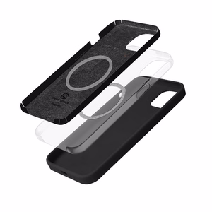 Crong Color Cover Magnetic ümbris seadmele iPhone 14 Plus, MagSafe'iga ühilduv, must