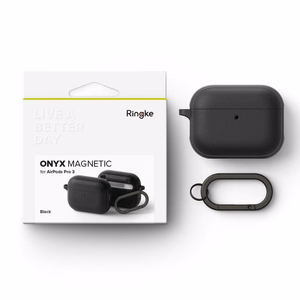 Ringke Onyx Magnetic MagSafe Ümbris jaoks AirPods Pro 3 - Must
