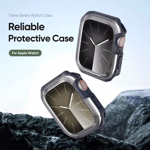 Чехол DUX DUCIS TAMO для Apple Watch series 10 42 мм прозрачный с темно-синим