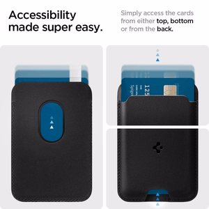 Spigen Valentinus magnetiline rahakott MagSafe'iga - must