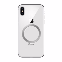 Universal round plate / magnet ring compatible with MagSafe hõbedane