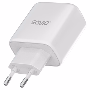 Savio LA-12 mobiilseadme laadija universaalne valge AC kiire laadimine