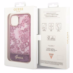 Guess GUHCP14MHGPLHF iPhone 14 Plus 6.7" фуксия/фуксия жёсткий чехол Porcelain Collection