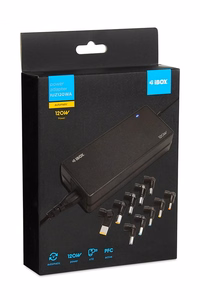 iBox IUZ120WA toiteadapter sisetingimustes 120 W must