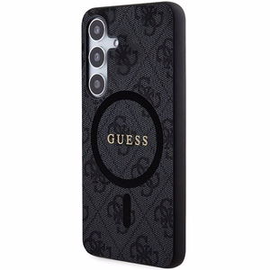 GUESS ümbris jaoks SAMSUNG S24 compatible with MagSafe GUHCS24SGF4GGR (4G Ring classic logo) must