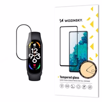 Durable Wozinsky Full Glue Full Screen Karastatud klaas with Frame jaoks Xiaomi Mi Band 8 - must
