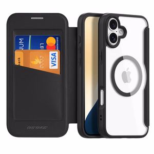 Dux Ducis Skin X Pro iPhone 16 Ümbris with MagSafe and Flip Cover - must