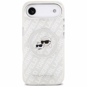Karl Lagerfeld IML Glitter Karl&Choupette Heads Logo MagSafe Ümbris jaoks iPhone Air - Hall