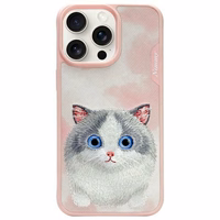 NIMMY ümbris BIG EYED PET 2.0 Cat jaoks IPHONE 15 Pro Max roosa