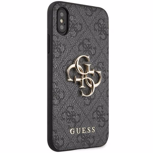 Guess 4G Big Metal Logo iPhone X/XS Ümbris - hall