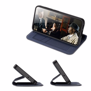 Dux Ducis Skin X2 чехол Samsung Galaxy S23+ флип-чехол кошелёк подставка синий