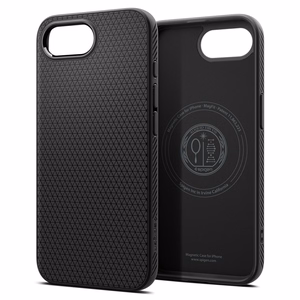 Spigen Liquid Air Mag MagSafe iPhone 16e Ümbris - Matte Must