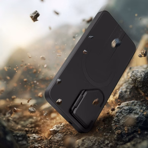 Tech-Protect Kevlar Aura MagSafe Ümbris for Samsung Galaxy S26 - must and oranž