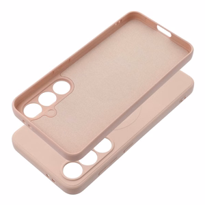 SILICONE MAG ÜMBRIS compatible with MagSafe jaoks SAMSUNG S24 FE roosa