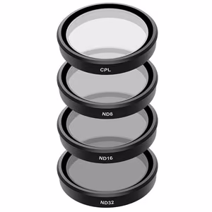 Set of 4 TELESIN CPL/ND8/ND16/ND32 filters jaoks DJI Osmo Action 3 / 4 / 5