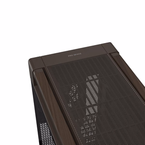 ASUS ProArt PA602 puidudisainiga retropruun keskmise tornmõõduga arvutikorpus karastatud klaaspaneeliga
