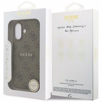 GUESS ümbris jaoks IPHONE 17 compatible with MagSafe GUHMP17SG4GFRW (PU 4G Ring Classic Logo) brown