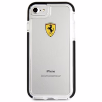 Ferrari Hardcase FEGLHCP7BK iPhone 7/8 SE 2020 / SE 2022 Shockproof läbipaistev must