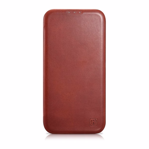 Чехол iCarer CE Oil Wax Premium Leather Folio для iPhone 14 Plus магнитный с откидной крышкой MagSafe красный