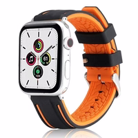 Beline Rihm Apple Watch Solid Silicone 42/44/45/49mm oranž-must