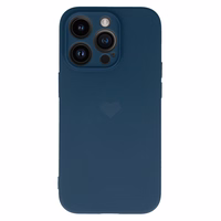 Vennus Silicone Heart Ümbris jaoks Iphone 14 Pro design 1 tumesinine