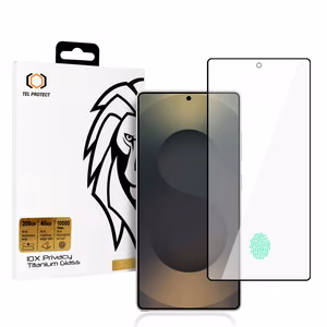 Tempered glass Tel Protect 10X Privacy Titanium jaoks Samsung Galaxy S25 Ultra (with fingerprint unlock)